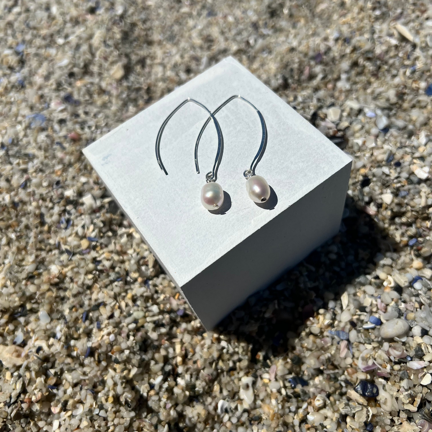 Drop Pearl Earrings