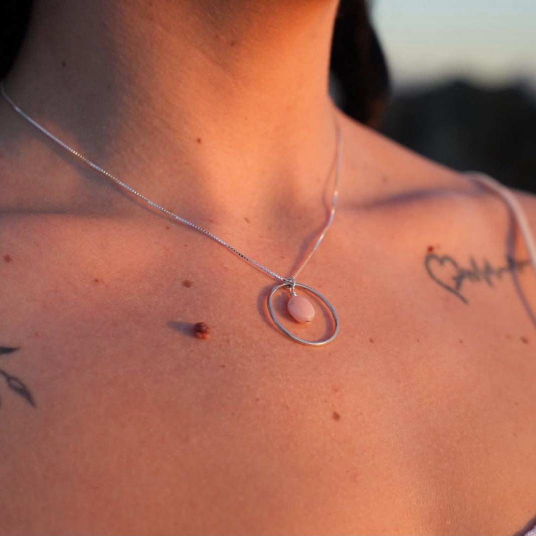 Pink Opal Necklace