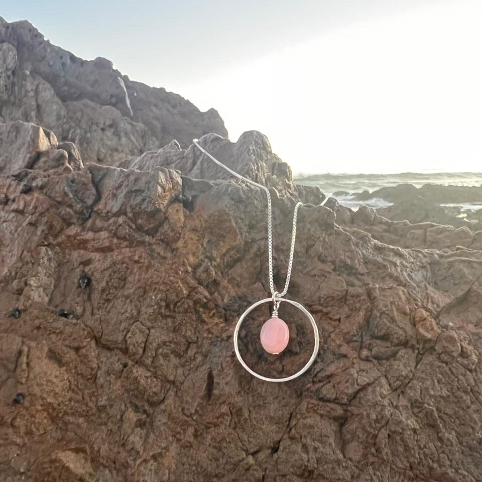 Pink Opal Necklace